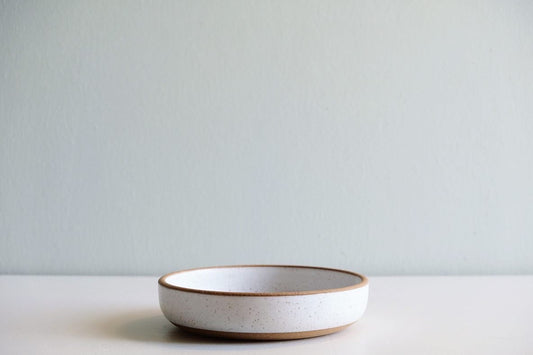 White low and wide bowl